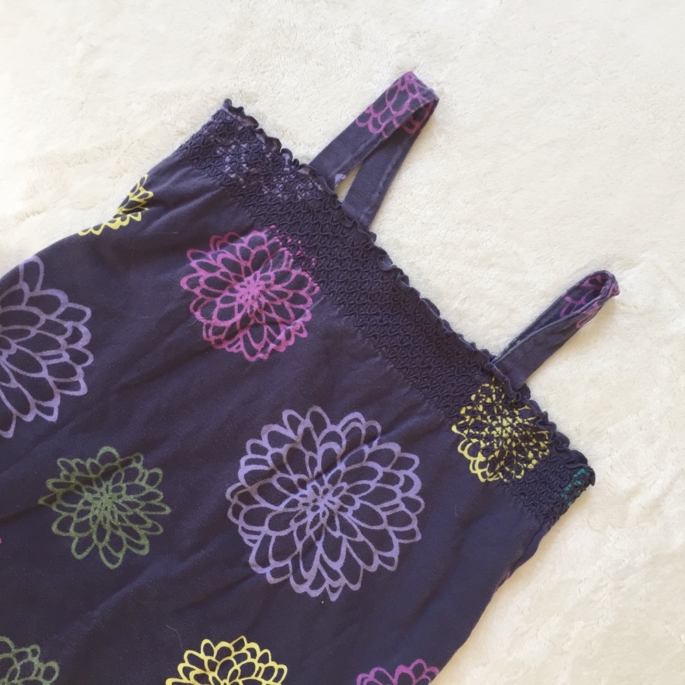 Floral Navy Girls Dress